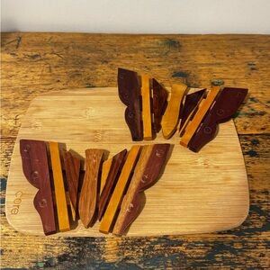 Handcrafted Wooden Butterfly - Multitone Wood